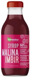 Sirop de zmeură, ghimbir și acerola, 300 ml, EkaMedica