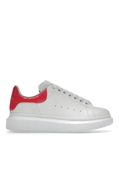 Sneakers femei - Croco - Rosu/Alb