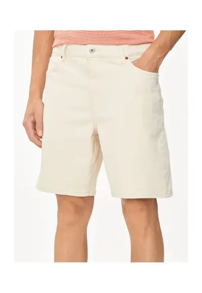 Pantaloni scurti barbati - 303528867 - Bumbac - Bej - Bej