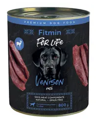FITMIN For Life Pate Cerb 800g hrană umedă câini fără cereale