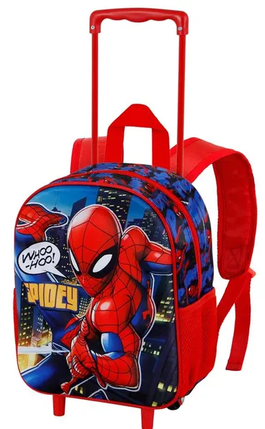 Rucsac de grădiniță cu roți Karactermania Spider-Man - Mighty, 3D