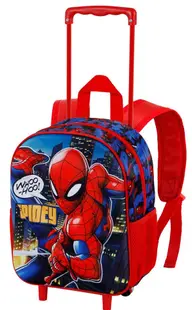Rucsac de grădiniță cu roți Karactermania Spider-Man - Mighty, 3D