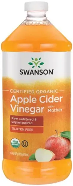 Oțet de mere organic, 473 ml, Swanson