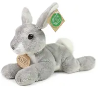 Jucărie de pluș Rappa Eco Friends - Iepuraș gri, 22 cm