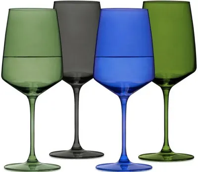 Set de 4 pahare de vin Viski - Nouveau, 650 ml, multicolor