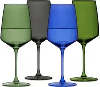 Set de 4 pahare de vin Viski - Nouveau, 650 ml, multicolor