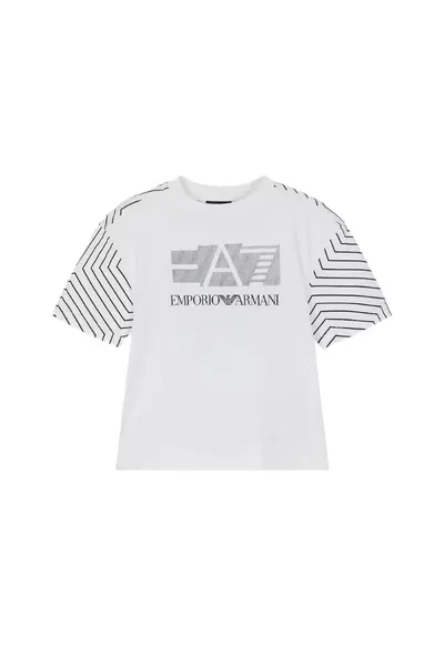 Tricou pentru Lifestyle - BOY TEE SS GRAPHIC - 7B000044-AF10378-U0002 - Alb - Alb