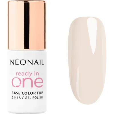 NEONAIL Ready In One 3in1 UV Gel Polish lac de unghii sub forma de gel cu pulbere de diamante culoare 02 One Coconut Milk 7.2 ml
