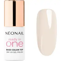 NEONAIL Ready In One 3in1 UV Gel Polish lac de unghii sub forma de gel cu pulbere de diamante culoare 02 One Coconut Milk 7.2 ml