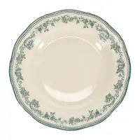 Farfurie verde/fildeș adâncă din porțelan ø 23 cm Cyril – S|P Collection