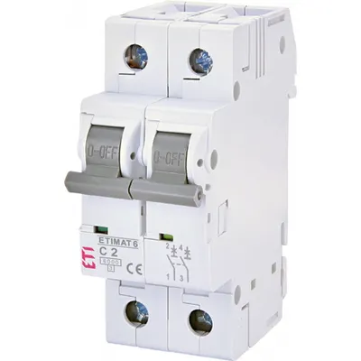 ETIMAT 6 Intrerupatoare automate miniatura 6kA ETIMAT 6 2p C2