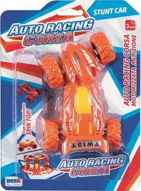 Mașinuță de cascadă RS Toys - Cu fricțiune, portocalie