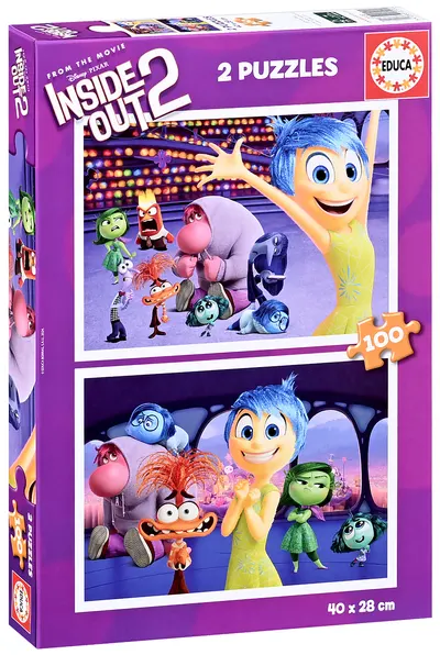 Puzzle Educa din 2 x 100 piese - Din interior spre exterior 2