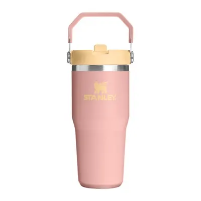 Termos piersică din oțel inoxidabil 410 ml IceFlow™ Flip Straw 2.0 Tumbler Peach Rose – Stanley