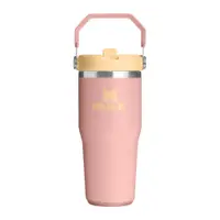 Termos piersică din oțel inoxidabil 410 ml IceFlow™ Flip Straw 2.0 Tumbler Peach Rose – Stanley