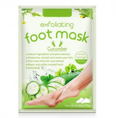 Masca Exfolianta pentru Picioare tip Soseta cu Extract din Castravete, Reparare Profunda