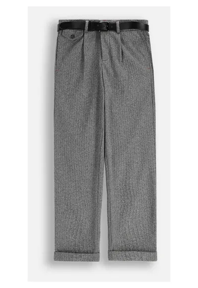 Pantaloni pentru copii - ZC5120102EJB-019 - eleganti - gri - poliester