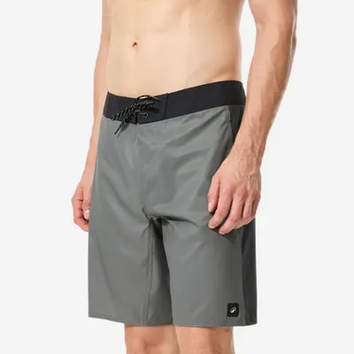 Șort de baie boardshort surf lung 19" 500 Arch alex Kaki Bărbați