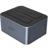 Docking Station Orico 6626C3-C-V1 2-Drive pentru HDD / SSD SATA 2.5inch / 3.5inch, Gri