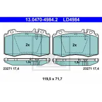 Set placute frana, frana disc ATE 13.0470-4984.2