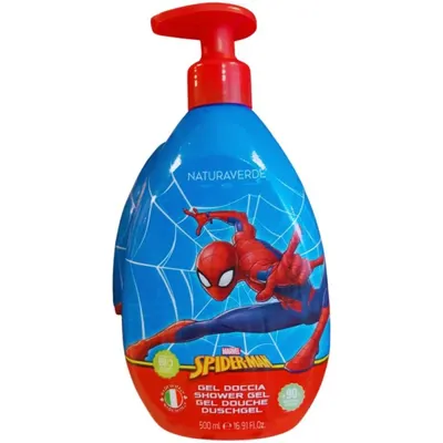 Gel de Dus Spiderman Naturaverde Kids cu Extracte Organice de Ovaz 500 ml