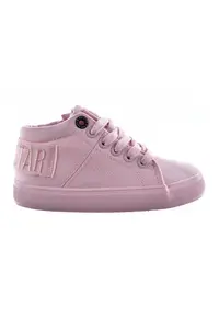 Tenisi mid-cut cu logo brodat - Roz -