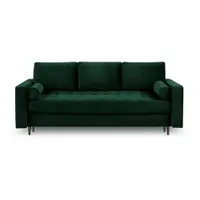 Canapea extensibilă din catifea Milo Casa Santo, verde