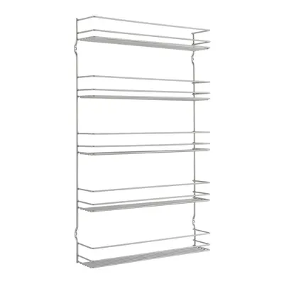 Organizator pentru mirodenii de montat pe perete din oțel Pepito – Metaltex