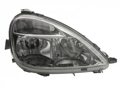 Far dreapta (H4 H7, reglaj electric, fundal cromat, fundal transparent) MERCEDES Clasa A 1997-2004