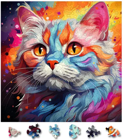 Puzzle din lemn - British Shorthair 3
