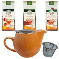 Ritualul de Seara, Ceainic cu infuzor si 3 ceaiuri rooibos