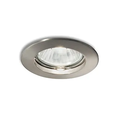 Spot incastrat Jazz, D:73 mm, 50W, dulie GU10, Rotund, Nichel