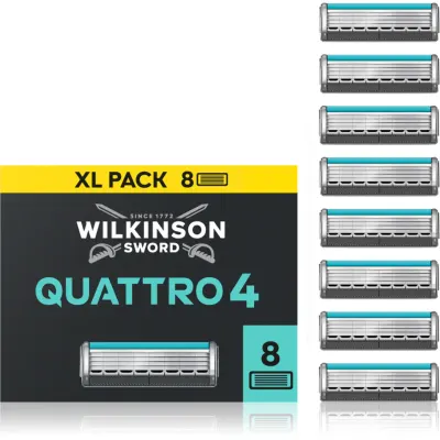Wilkinson Sword Quattro Essential 4 Titanium Sensitive rezerva Lama 8 buc