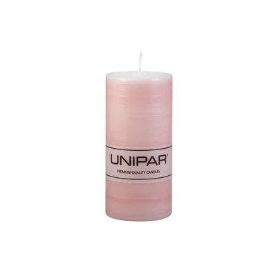 Lumânare Unipar Finelines, durată ardere 73 h, roz