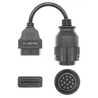 Cablu adaptor Catterpillar CAT-14 pin Deutsch femela → OBD-II 16 pin femela pentru utilaje grele, excavatoare, generatoare si incarcatoare