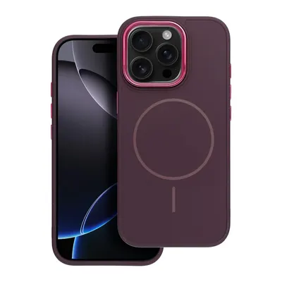 Husa cu Magsafe pentru iPhone 16 Pro, Frame Mag Cover, Mov Engros