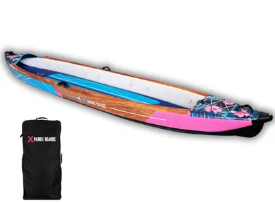 Canoe-kayak gonflabil pentru 3 persoane dropstitch 490 x 85 x 42 cm K-HAWAII