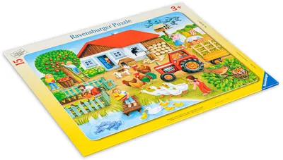 Puzzle Ravensburger din 15 de piese - Ferma