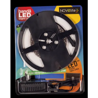 Banda LED Blister 4.8W/sursa 24W IP20 6400K