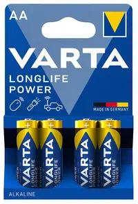 Baterie alcalină VARTA - Longlife power, AA, 4 buc.