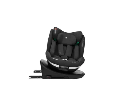 Scaun auto copii i-Size R129 KikkaBoo I-Drive Black 40-150 cm,rear facing pana la 105cm,sezut rotativ,fixare cu Isofix,SPS,9 nivele reglare tetiera,pernuta reductor