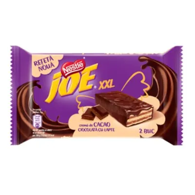 Joe XXL Napolitane crocante cu crema de lapte invelite in ciocolata cu lapte 46 g, 20 bucati Engros
