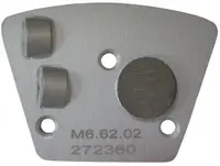 Placa cu segmenti diamantati pt. slefuire pardoseli - segment DPC 2x1/4 - prindere M6 - DXDH.8506.73.02-R