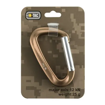 Carabiniera M-TAC Utility EDC 12 kN – Mini D - KHAKI