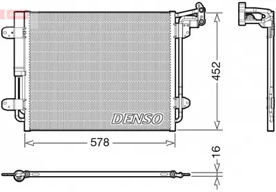 Radiator AC condensator cu uscator potrivit VW TIGUAN 1.4 2.0D 05.10-07.18