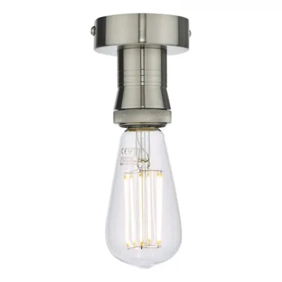 Lampa suspendata E27 Semi Flush Bracket Antique Chrome