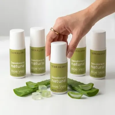 Pachet VEDETĂ Deodorant natural roll-on Aloe Vera 4+1 CADOU | Terralura