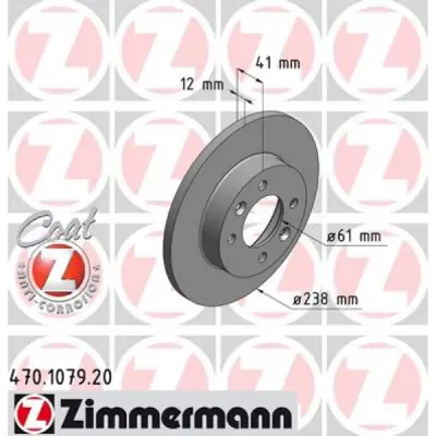 Disc frana ZIMMERMANN 470.1079.20