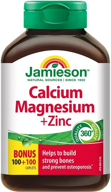 Calciu, magneziu și zinc, 100 + 100 tablete, Jamieson