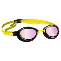 Mad Wave Triathlon Rainbow Mirrored Goggles - Galben